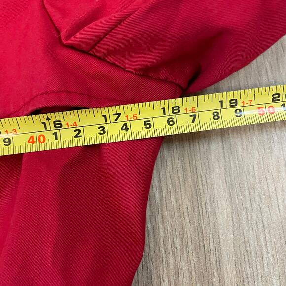 Banana Republic Red Double Breasted Trench Coat Women’s Medium Belted Lined - Picture 5 of 8